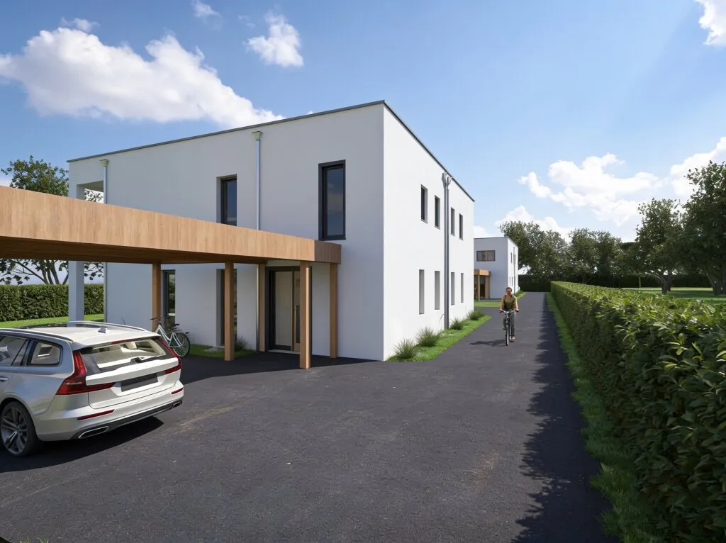 Traumhafte Doppelhaushälfte in Lerchenau: Erstbezug mit Garten, Balkon & Terrasse! PROVISIONSFREI, direkt vom Bauträger! - Ansicht 3