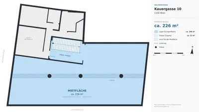 Gewerbeimmobilie mieten in Wien – 226 m², € 1.300 – Bild 4 von 4