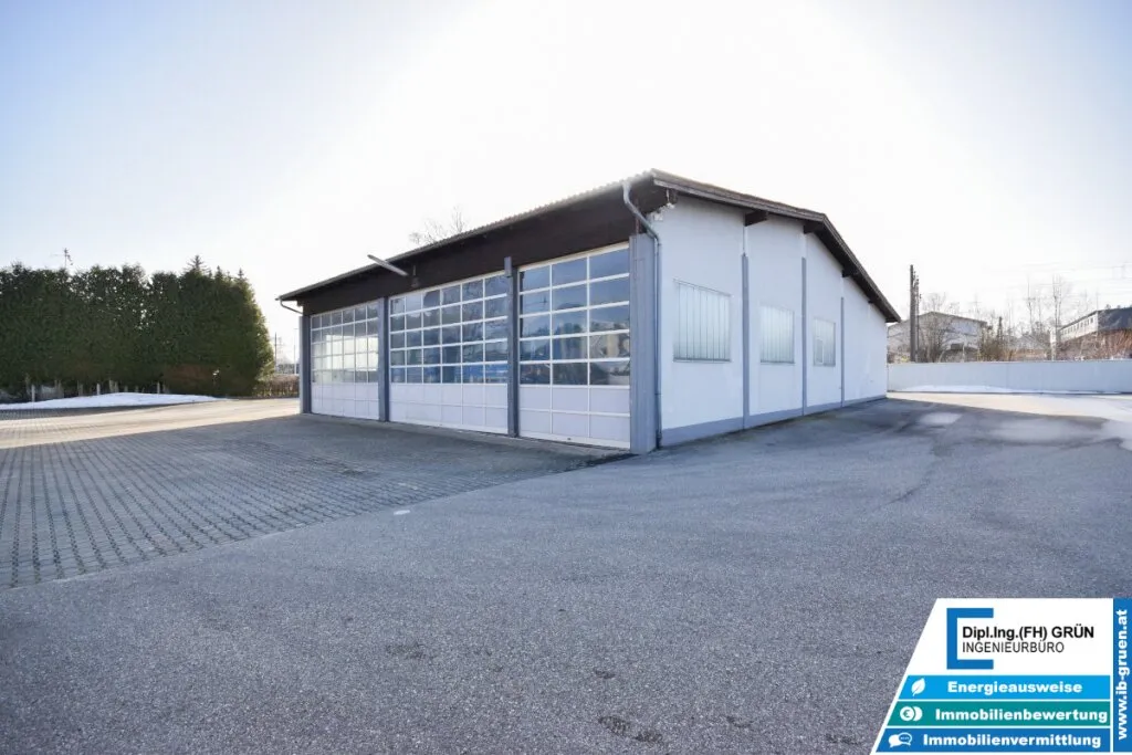 7133m² Betriebsliegenschaft - Betriebshalle, Wohnhäuser, Büro, Garagen, Betriebstankstelle, Baugrund - Projekt für große Arbeiterunterkunft - Ansicht 2