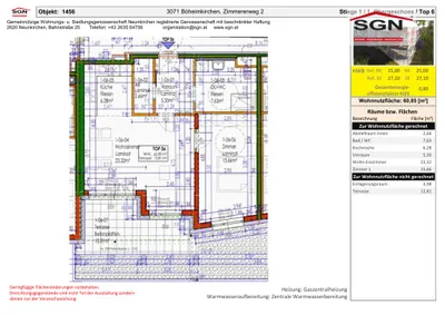 2-Zimmer-Wohnung mieten in Sankt Pölten Land – 60,85 m², € 803 – Bild 7 von 7