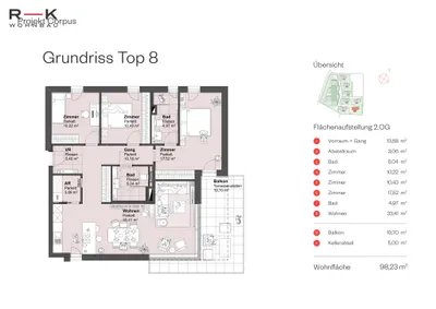 4-Zimmer-Wohnung kaufen in Salzburg-Umgebung – 98,23 m², € 830.000 – Bild 8 von 10