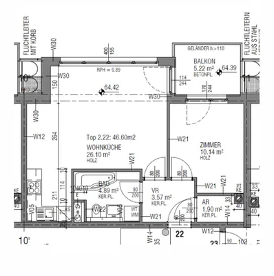 2-Zimmer-Wohnung mieten in Wien – 50 m², € 899 – Bild 10 von 10