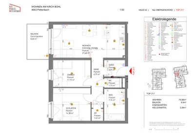 3-Zimmer-Wohnung mieten in Kirchdorf an der Krems – 75,56 m², € 969 – Bild 6 von 6