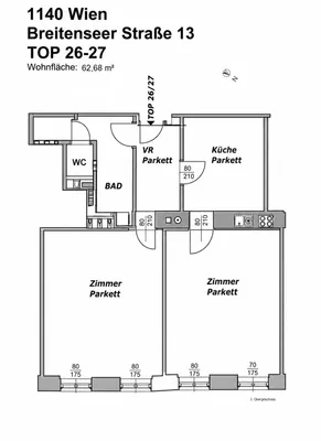 2-Zimmer-Wohnung kaufen in Wien – 62,68 m², € 109.000 – Bild 6 von 7