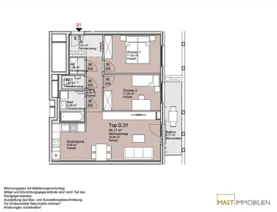 3-Zimmer-Wohnung kaufen in Wien – 66,17 m², € 410.000 – Bild 12 von 15