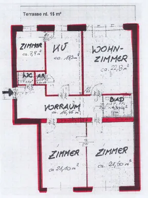 4-Zimmer-Wohnung mieten in Linz – 106,2 m², € 1.195 – Bild 6 von 6
