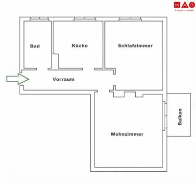2-Zimmer-Wohnung mieten in Leoben – 55,74 m², € 550 – Bild 8 von 8