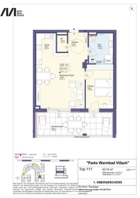2-Zimmer-Wohnung kaufen in Villach – 62,74 m², € 378.000 – Bild 12 von 13