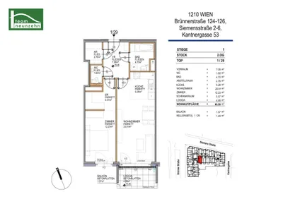 2-Zimmer-Wohnung mieten in Wien – 60,4 m², € 999 – Bild 22 von 22