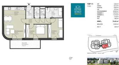3-Zimmer-Wohnung kaufen in Sankt Pölten – 74,43 m², € 422.300 – Bild 22 von 25