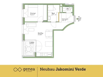 2-Zimmer-Wohnung kaufen in Graz – 44,49 m², € 224.000 – Bild 2 von 18