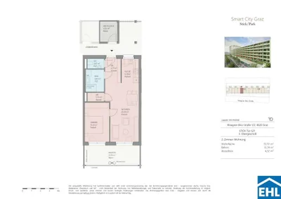 2-Zimmer-Wohnung mieten in Graz – 53,19 m², € 799 – Bild 13 von 13