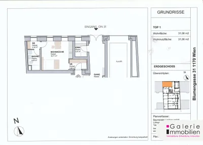 1-Zimmer-Wohnung kaufen in Wien – 31,06 m², € 217.544 – Bild 3 von 3