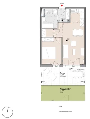 2-Zimmer-Wohnung kaufen in Wiener Neustadt – 50,65 m², € 183.646 – Bild 5 von 6