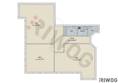 3-Zimmer-Gewerbeimmobilie mieten in Mödling – 124 m², € 1.562 – Bild 9 von 9