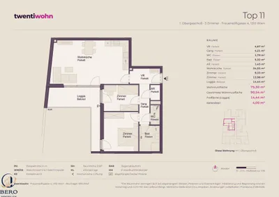 2-Zimmer-Wohnung kaufen in Wien – 90,54 m², € 539.000 – Bild 9 von 9