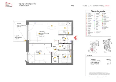 2-Zimmer-Wohnung mieten in Kirchdorf an der Krems – 54,58 m², € 758 – Bild 6 von 6