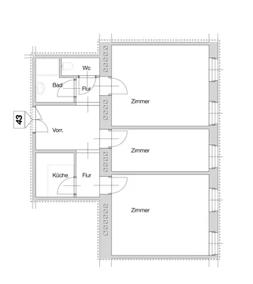 3-Zimmer-Wohnung mieten in Wien – 72 m², € 860 – Bild 9 von 9