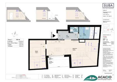 2-Zimmer-Wohnung mieten in Tulln – 61,65 m², € 1.045 – Bild 13 von 13