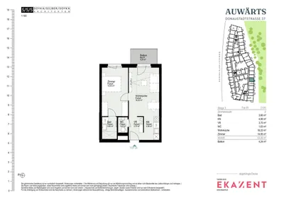 2-Zimmer-Wohnung mieten in Wien – 43,26 m², € 1.095 – Bild 8 von 8