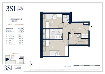 4-Zimmer-Wohnung kaufen in Wien – 114,92 m², € 849.000 – Bild 13 von 15