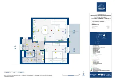 2-Zimmer-Wohnung kaufen in Mödling – 55,66 m², € 264.400 – Bild 8 von 8