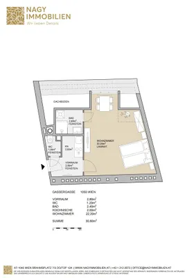1-Zimmer-Wohnung kaufen in Wien – 33 m², € 249.000 – Bild 26 von 27