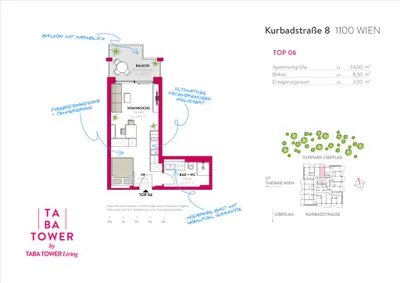 1-Zimmer-Wohnung mieten in Wien – 34,5 m², € 1.085 – Bild 18 von 18