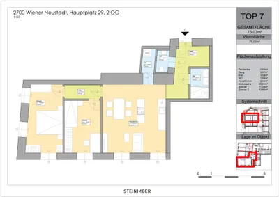 3-Zimmer-Wohnung mieten in Wiener Neustadt – 75,03 m², € 975 – Bild 7 von 8
