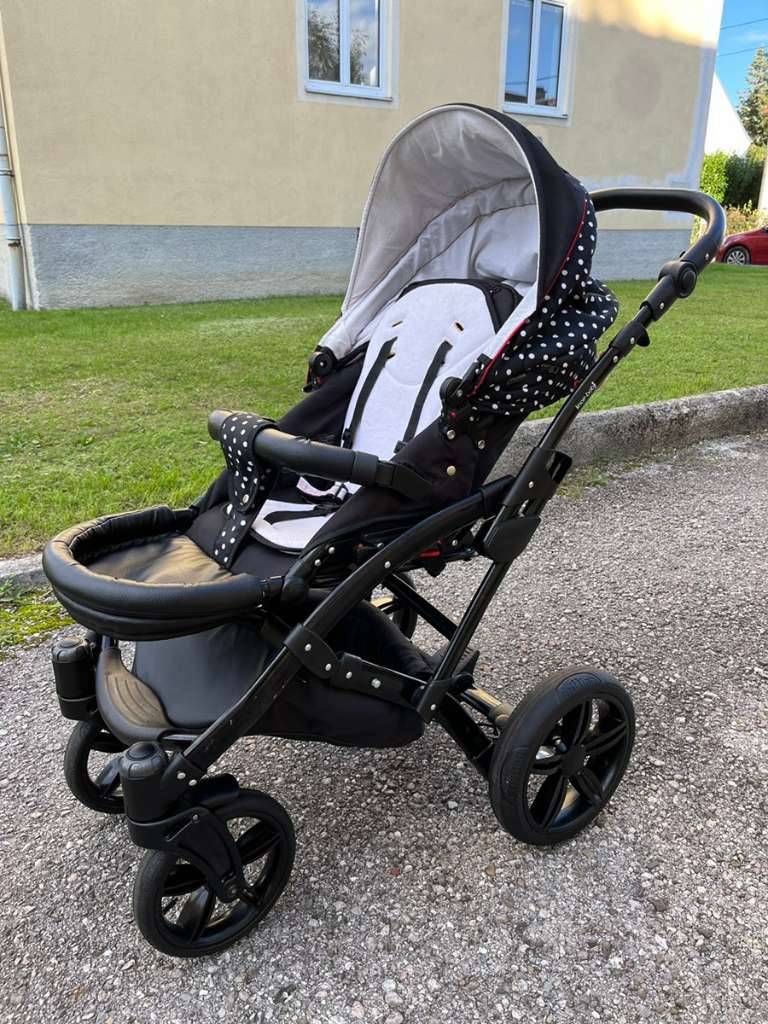 Knorr-Baby Kinderwagen Voletto (Set: Babyschale, Sportaufsatz und  zustzliches Zubehr),  190,- (2500 Baden) - willhaben