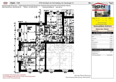 4-Zimmer-Wohnung mieten in Neunkirchen – 84,59 m², € 834 – Bild 4 von 4
