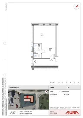 1-Zimmer-Gewerbeimmobilie mieten in Baden – 44 m², € 583 – Bild 6 von 6