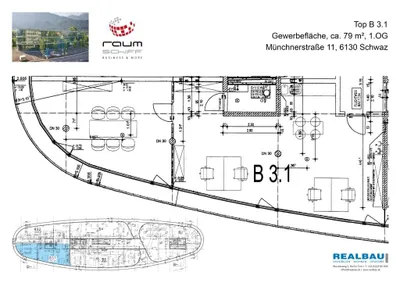 2-Zimmer-Gewerbeimmobilie mieten in Schwaz – 79 m², € 1.263 – Bild 5 von 8