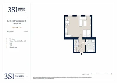 1-Zimmer-Wohnung kaufen in Wien – 51 m², € 355.000 – Bild 13 von 13