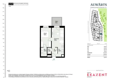 2-Zimmer-Wohnung mieten in Wien – 42,58 m², € 1.065 – Bild 8 von 8
