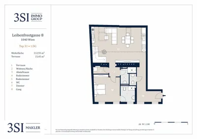 3-Zimmer-Wohnung kaufen in Wien – 112,55 m², € 998.000 – Bild 16 von 17