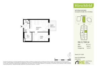 2-Zimmer-Wohnung mieten in Wien – 47,36 m², € 849 – Bild 18 von 18