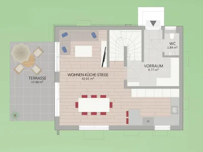 4-Zimmer-Haus kaufen in Wien – 119,69 m², € 853.900 – Bild 3 von 7