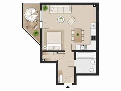 Wohnung mieten in Wien – 42 m², € 779 – Bild 2 von 11