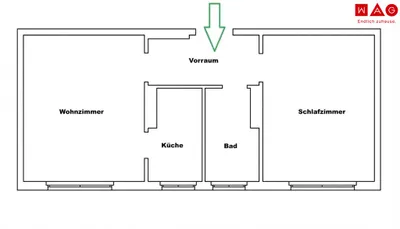 2-Zimmer-Wohnung mieten in Leoben – 50,04 m², € 536 – Bild 7 von 7