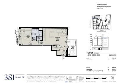 2-Zimmer-Wohnung kaufen in Wien – 54,23 m², € 749.000 – Bild 7 von 7