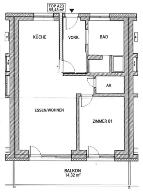 2-Zimmer-Wohnung mieten in Steyr – 55,48 m², € 740 – Bild 20 von 21
