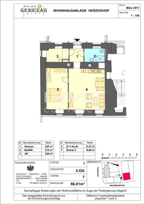 2-Zimmer-Wohnung mieten in Krems an der Donau – 65,13 m², € 1.026 – Bild 7 von 7