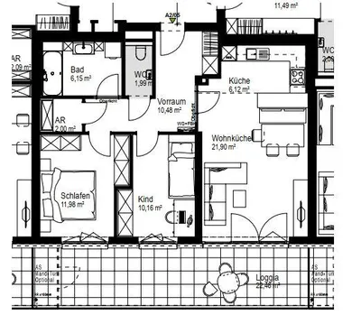 3-Zimmer-Wohnung kaufen in Linz Land – 70,78 m², € 302.020 – Bild 4 von 5