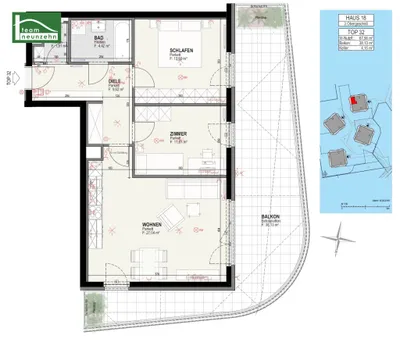 3-Zimmer-Wohnung mieten in Graz – 67,56 m², € 1.193 – Bild 21 von 21