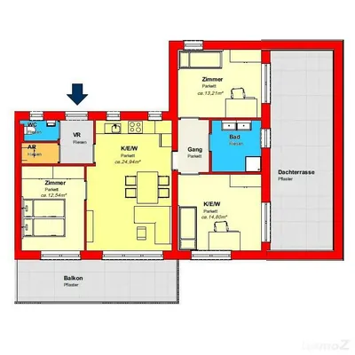 4-Zimmer-Wohnung kaufen in Graz – 79,87 m², € 483.262 – Bild 2 von 6