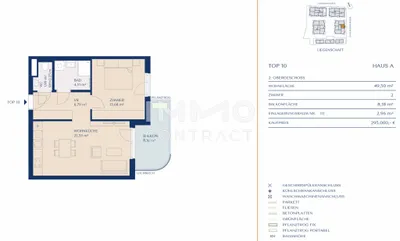 2-Zimmer-Wohnung kaufen in Wien – 49,5 m², € 295.000 – Bild 10 von 10