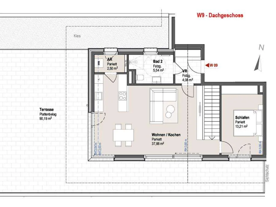 Wohnung – Saalbach-Hinterglemm, Achrain, Katastralgemeinde Saalbach - Ansicht 3