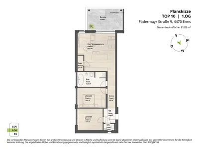 3-Zimmer-Wohnung kaufen in Linz Land – 81,85 m², € 374.154 – Bild 19 von 19