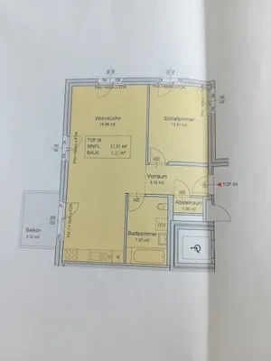 2-Zimmer-Wohnung mieten in Wien – 62 m², € 640